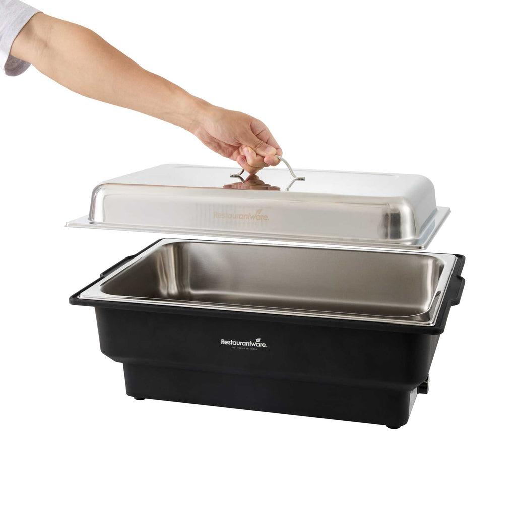 Cater Tek 14 qt Full Size Electric Water Pan / Warmer - Stainless Steel Chafer Cover, Food Pan, 120V, 760W - 1 count box