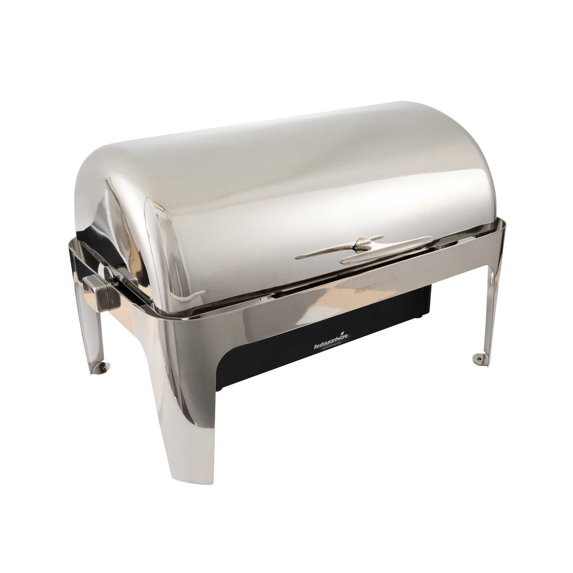 Cater Tek 14 qt Full Size Electric Chafer - Stainless Steel Roll Top Cover, Food Pan, Stand, 120V, 760W - 1 count box
