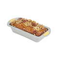 Pastry Tek Gray Silicone Bread Loaf Pan - Non-Stick, with Handles - 9 1/4" x 5 1/2" x 2 1/4" - 40 count box
