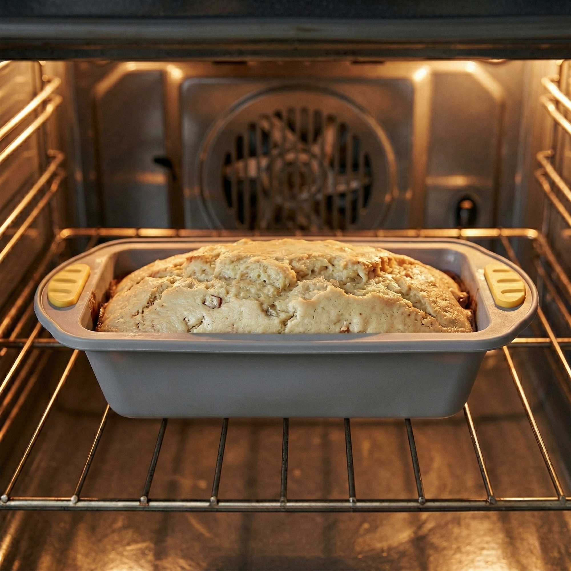 Pastry Tek Gray Silicone Bread Loaf Pan - Non-Stick, with Handles - 9 1/4" x 5 1/2" x 2 1/4" - 40 count box