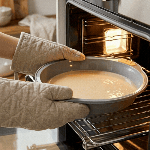 Pastry Tek Round Gray Silicone Cake Pan - Non-Stick, with Handles - 11 1/4" x 10 1/4" x 1 3/4" - 1 count box