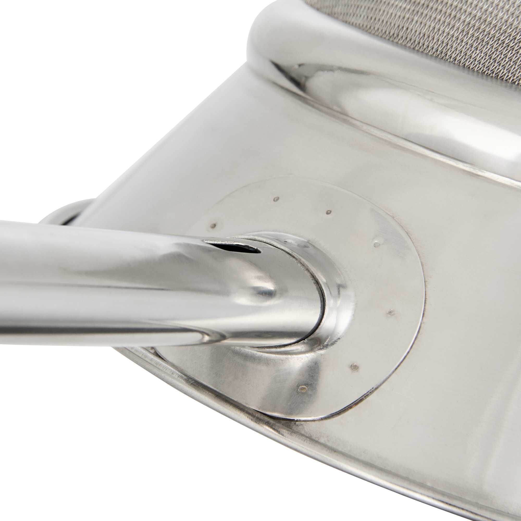 Met Lux Stainless Steel Bouillon / Chinois Strainer - Extra Fine Mesh - 10 1/4" - 1 count box