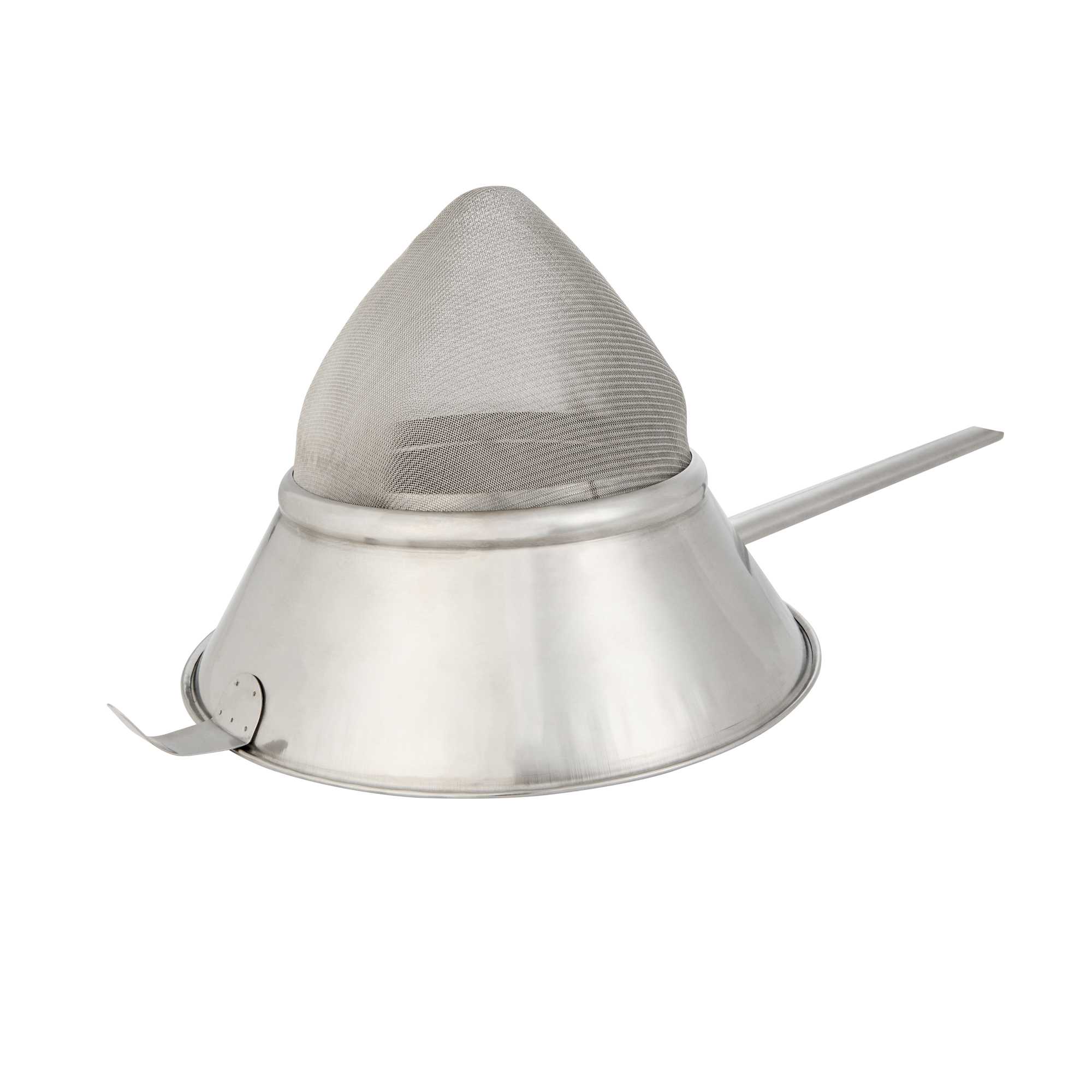Met Lux Stainless Steel Bouillon / Chinois Strainer - Extra Fine Mesh - 11 3/4" - 1 count box