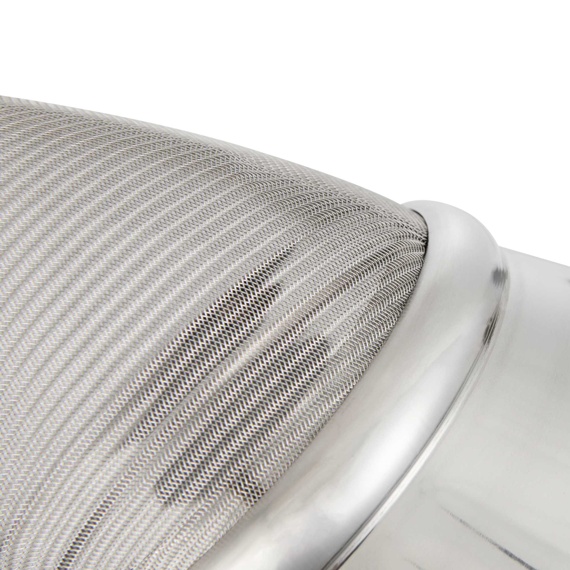 Met Lux Stainless Steel Bouillon / Chinois Strainer - Extra Fine Mesh - 11 3/4" - 1 count box