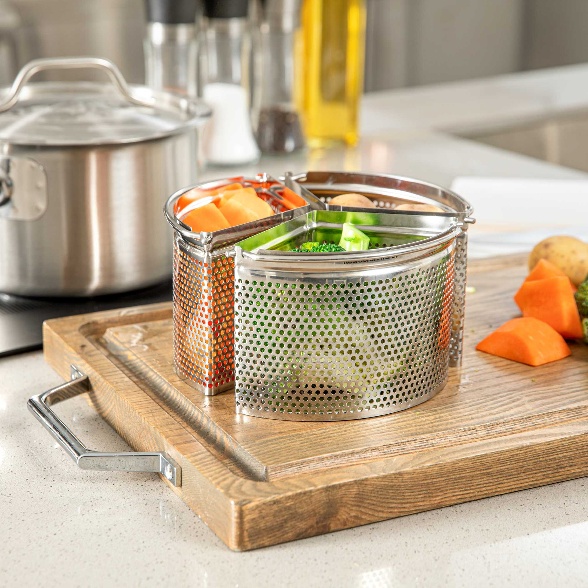 Met Lux 3-Piece 18 cm Stainless Steel Saucepan Divider - 1 count box