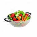 Met Lux 5 qt Stainless Steel Mesh Colander - with Handles - 1 count box