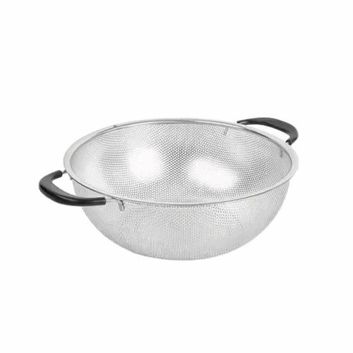 Met Lux 5 qt Stainless Steel Mesh Colander - with Handles - 1 count box