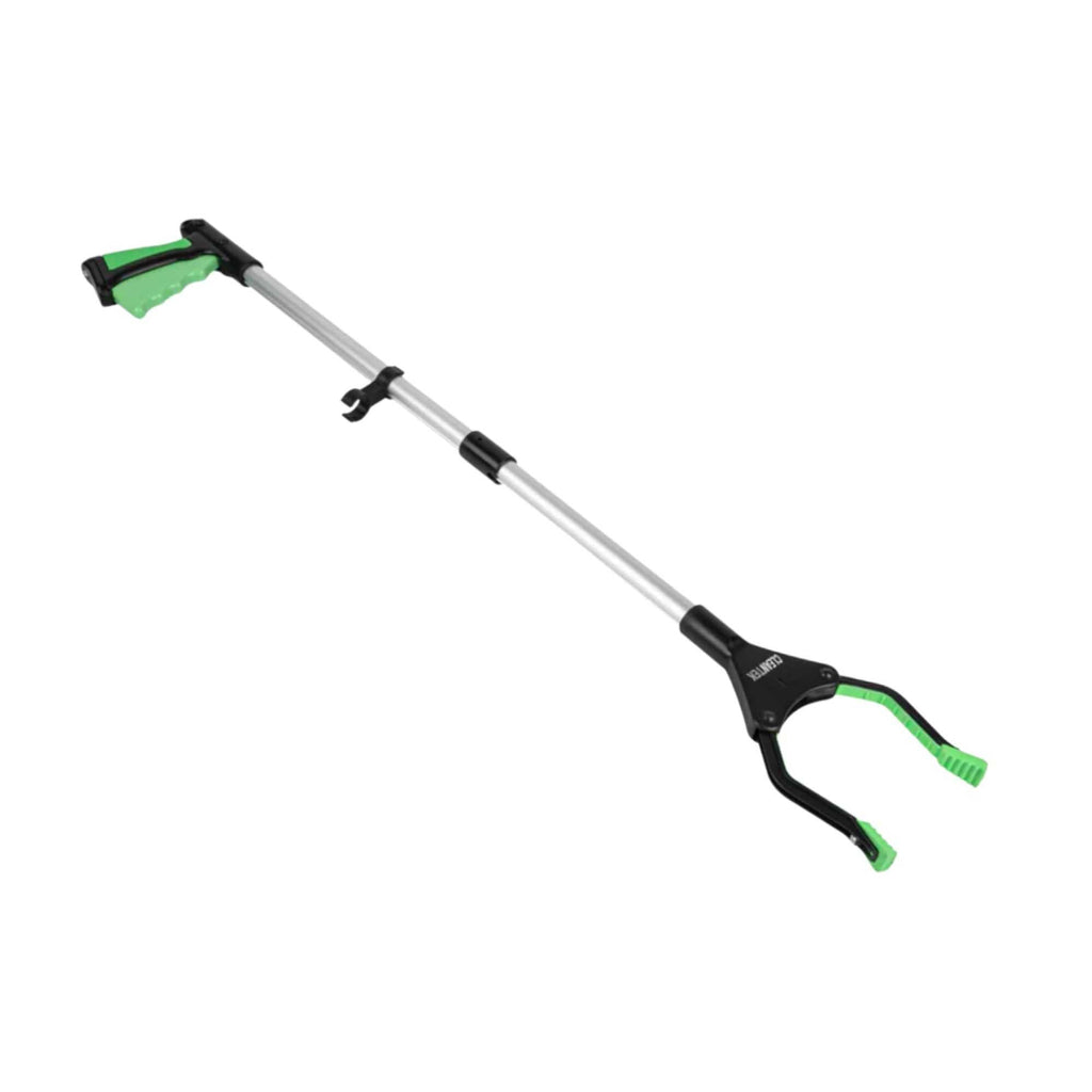 Clean Tek Professional 2-Fold Pick-Up Reaching Grabber Tool - Magnetic Tip, 360 Degree Rotating Head, Trigger Grip - 32 1/4" - 1 count box