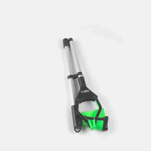 Clean Tek Professional 2-Fold Pick-Up Reaching Grabber Tool - Magnetic Tip, 360 Degree Rotating Head, Trigger Grip - 32 1/4" - 10 count box