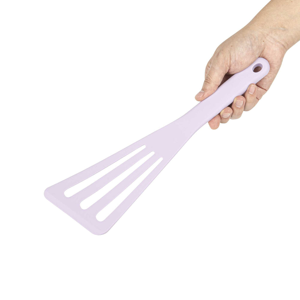 Met Lux Purple Silicone High Temperature Slotted Turner / Spatula - 12 1/4" - 1 count box
