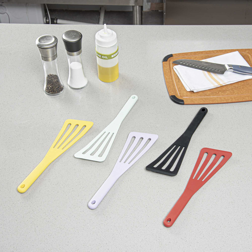 Met Lux Purple Silicone High Temperature Slotted Turner / Spatula - 12 1/4" - 1 count box