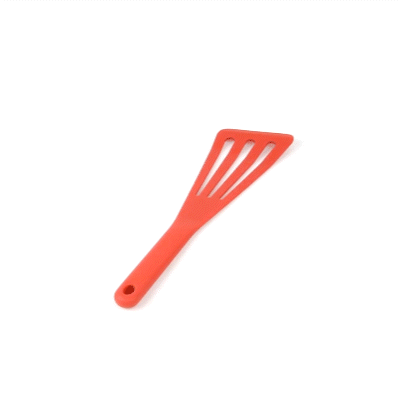Met Lux Red Silicone High Temperature Slotted Turner / Spatula - 12 1/4" - 200 count box