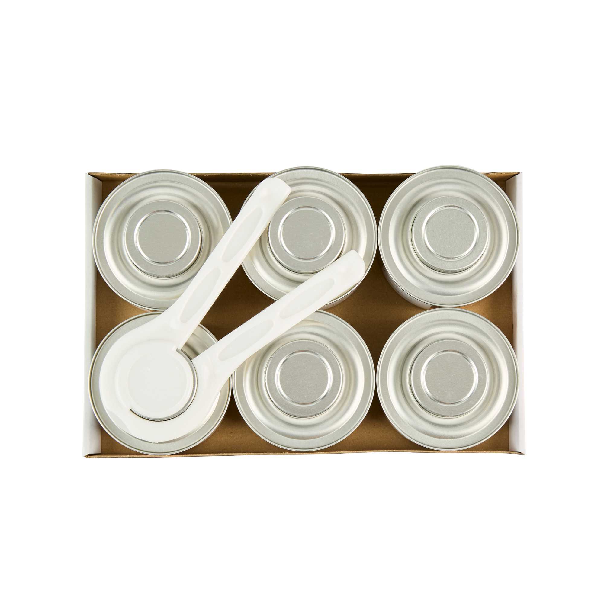 Fire Tek 6 Hour Wick Chafing Fuel - 6 Pack, with Safety Twist Cap and Lid Opener - 1 count box
