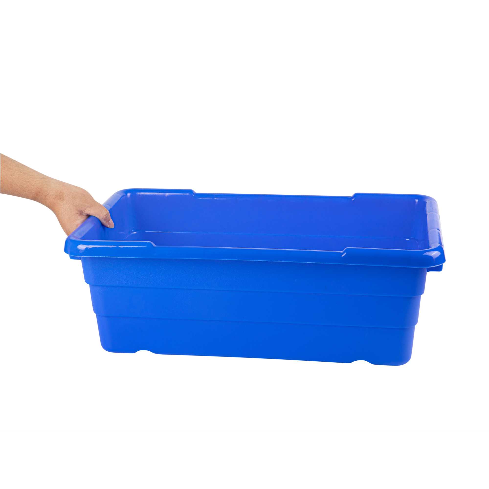 Met Lux Blue Meat Lug / Tote Box - 25" x 16" x 8 3/4" - 1 count box