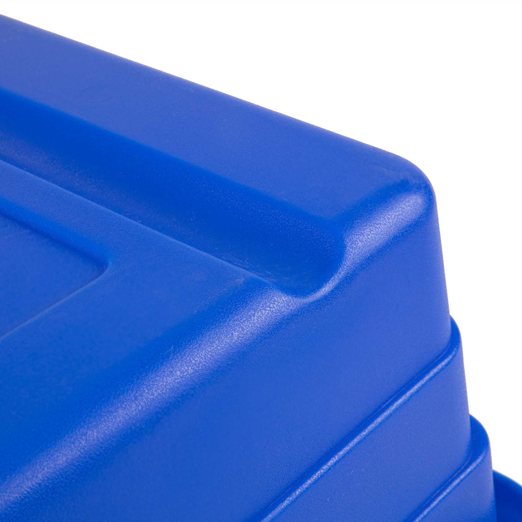 Met Lux Blue Meat Lug / Tote Box - 25" x 16" x 8 3/4" - 1 count box
