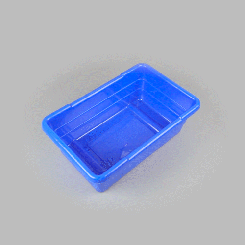 Met Lux Blue Meat Lug / Tote Box - 25" x 16" x 8 3/4" - 10 count box