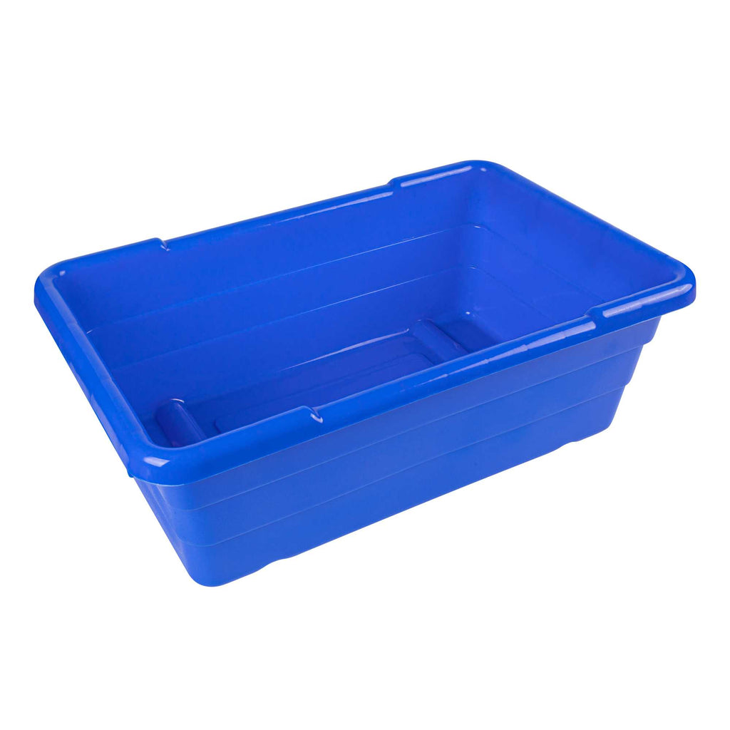 Met Lux Blue Meat Lug / Tote Box - 25" x 16" x 8 3/4" - 10 count box