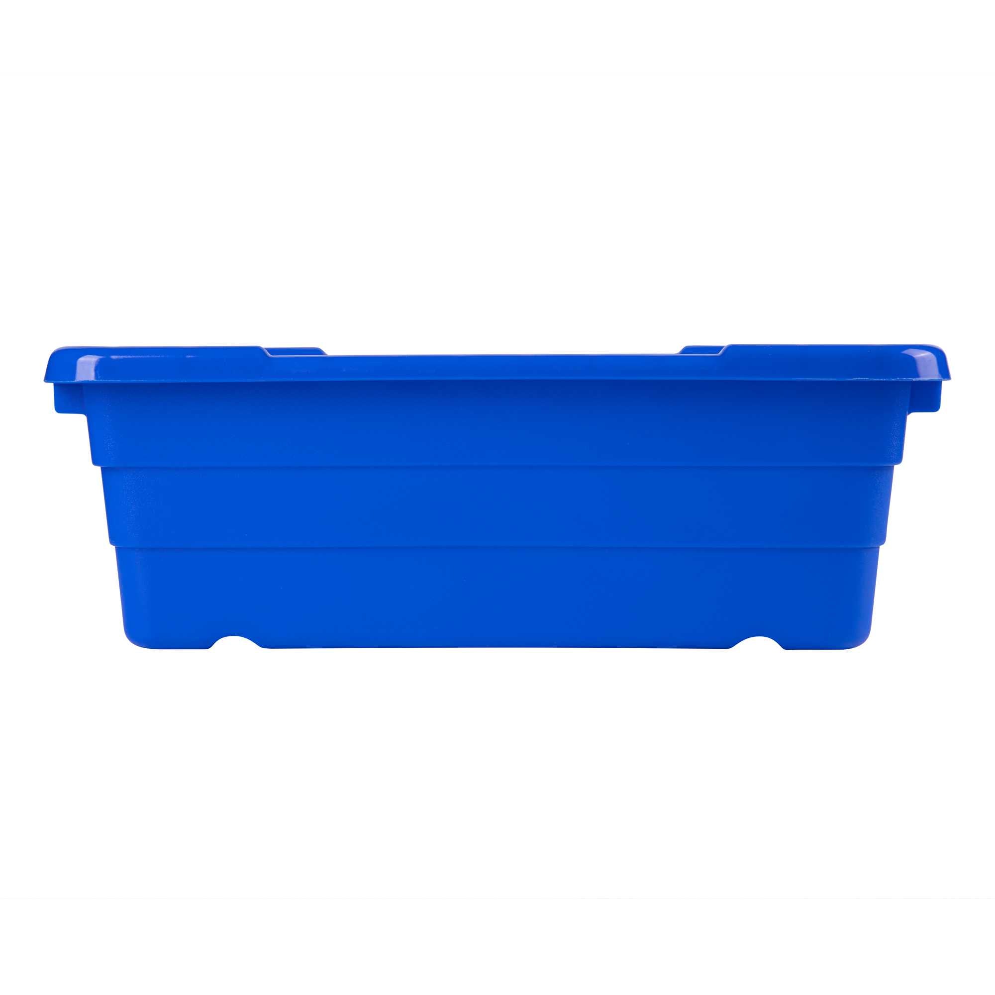 Met Lux Blue Meat Lug / Tote Box - 25" x 16" x 8 3/4" - 10 count box