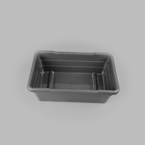 Met Lux Dark Gray Meat Lug / Tote Box - 25" x 16" x 8 3/4" - 1 count box