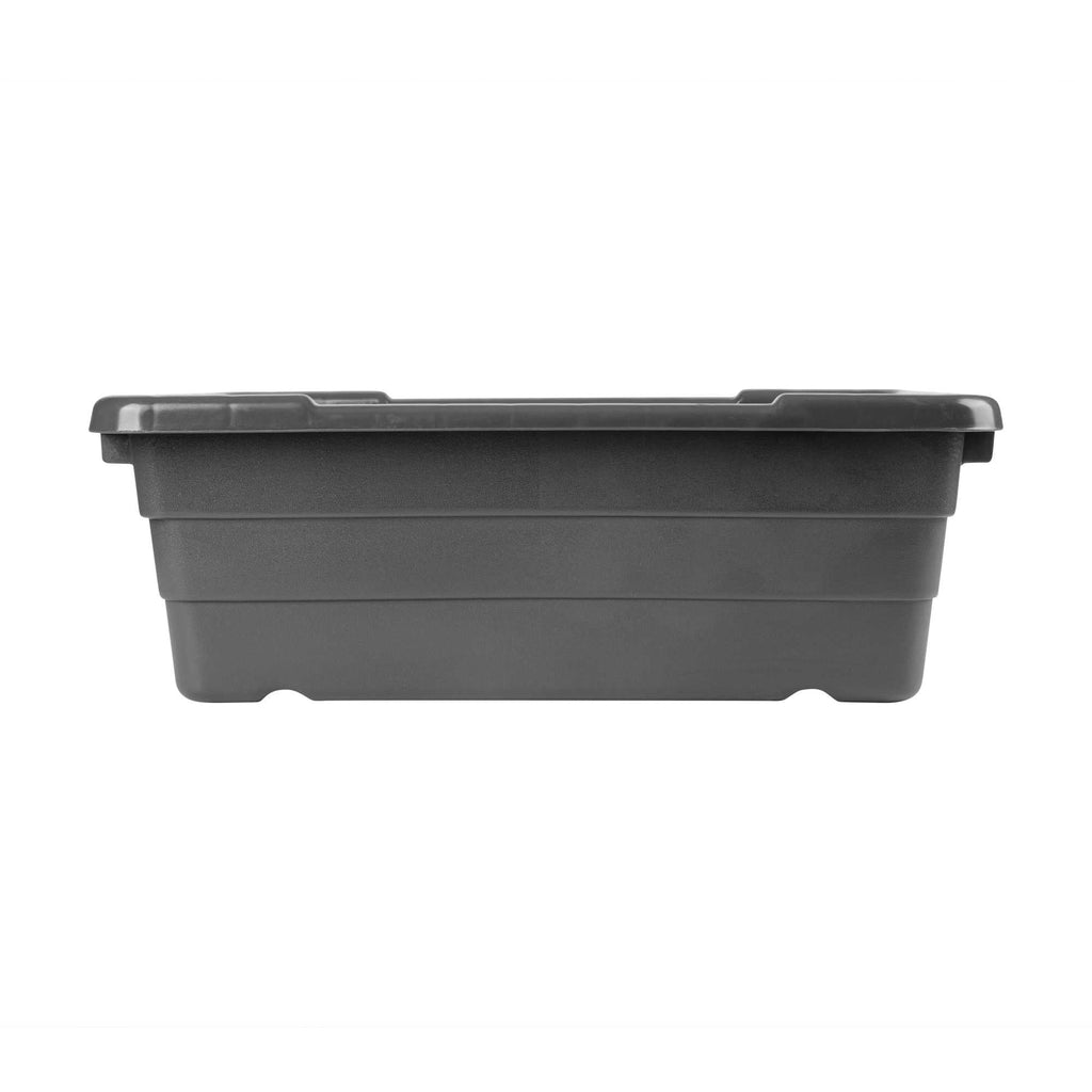 Met Lux Dark Gray Meat Lug / Tote Box - 25" x 16" x 8 3/4" - 1 count box