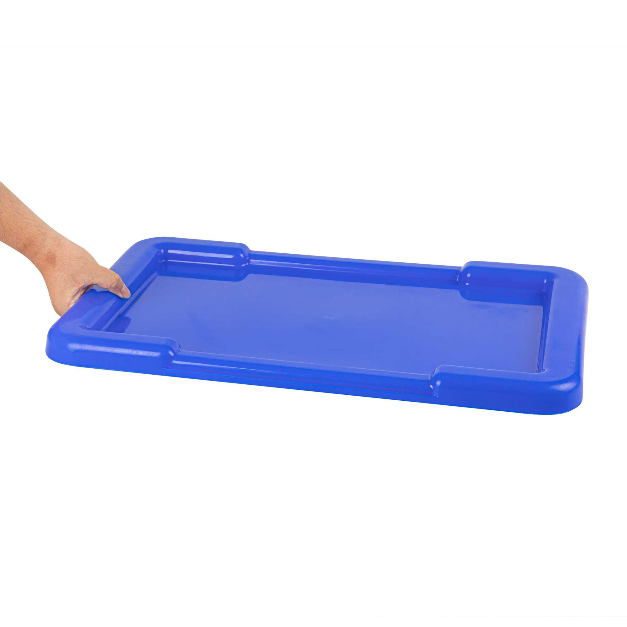 Met Lux Blue Recessed Lid - Fits Meat Lug / Tote Box - 25" x 16" - 1 count box