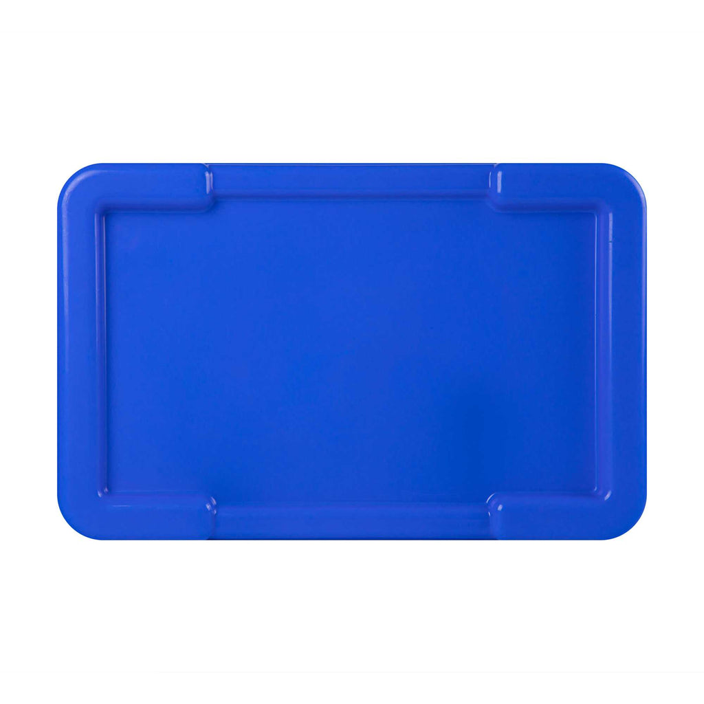 Met Lux Blue Recessed Lid - Fits Meat Lug / Tote Box - 25" x 16" - 1 count box