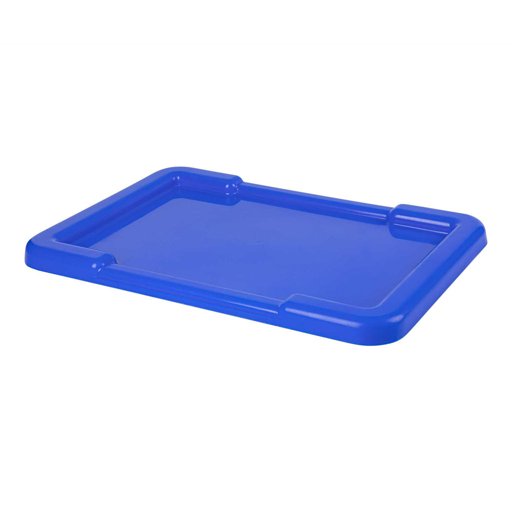 Met Lux Blue Recessed Lid - Fits Meat Lug / Tote Box - 25" x 16" - 10 count box