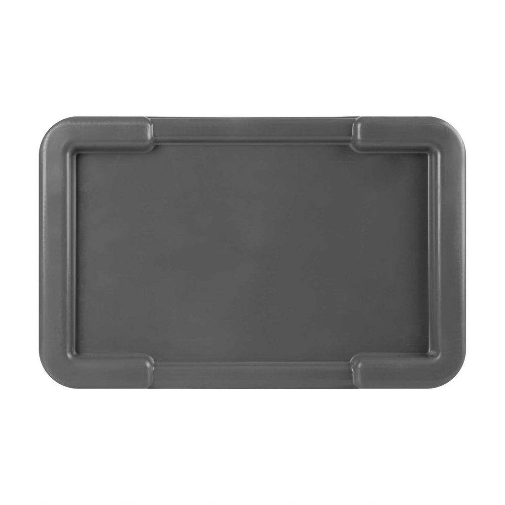 Met Lux Dark Gray Recessed Lid - Fits Meat Lug / Tote Box - 25" x 16" - 1 count box