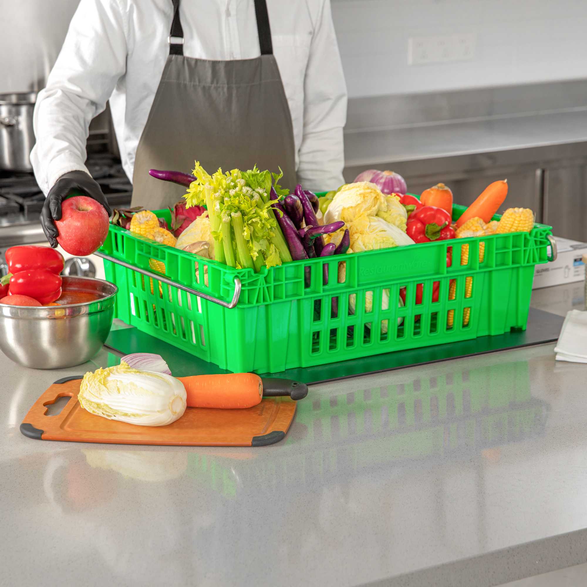 Met Lux Green Chill Tray - 23 3/4" x 19 3/4" x 7" - 1 count box