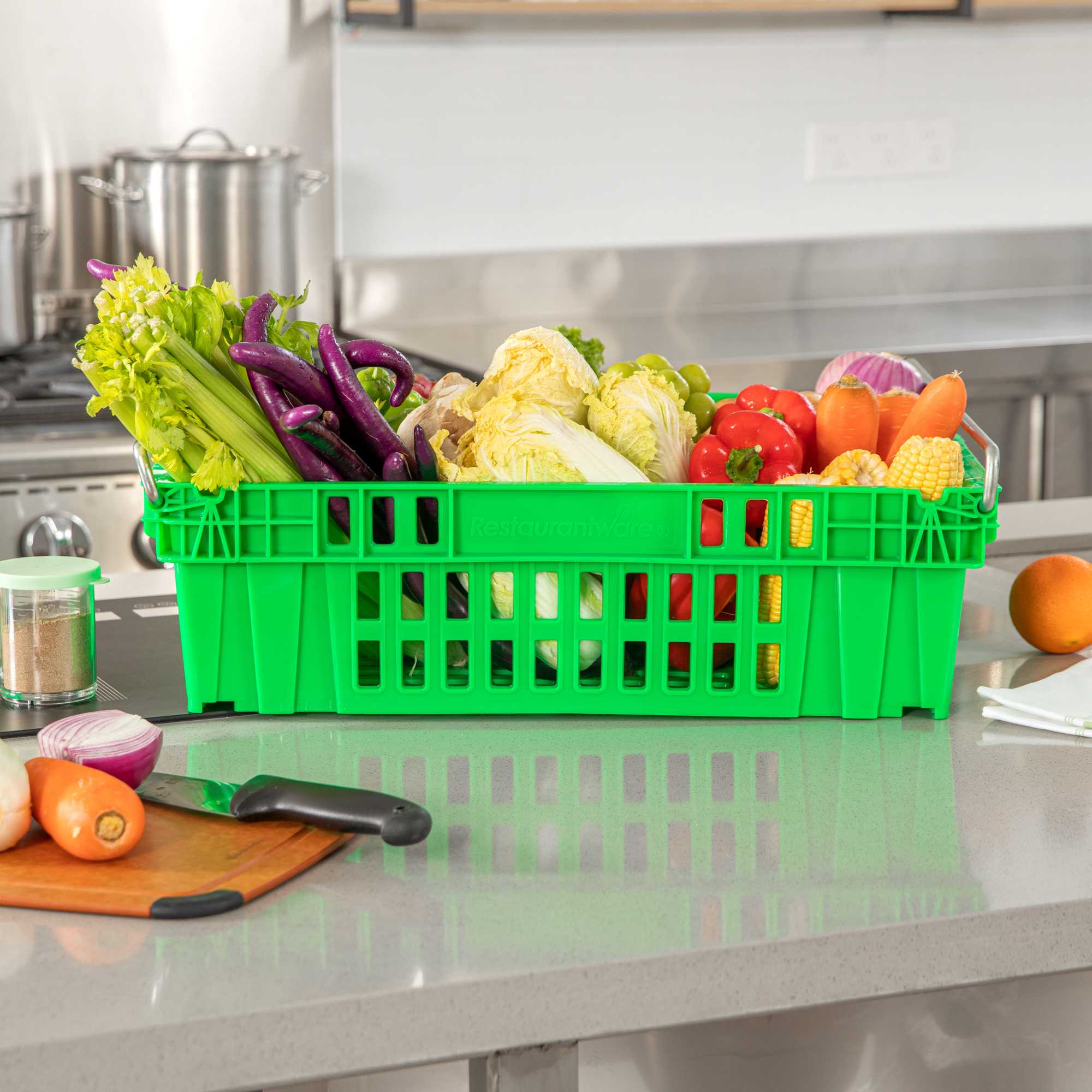 Met Lux Green Chill Tray - 23 3/4" x 19 3/4" x 7" - 1 count box