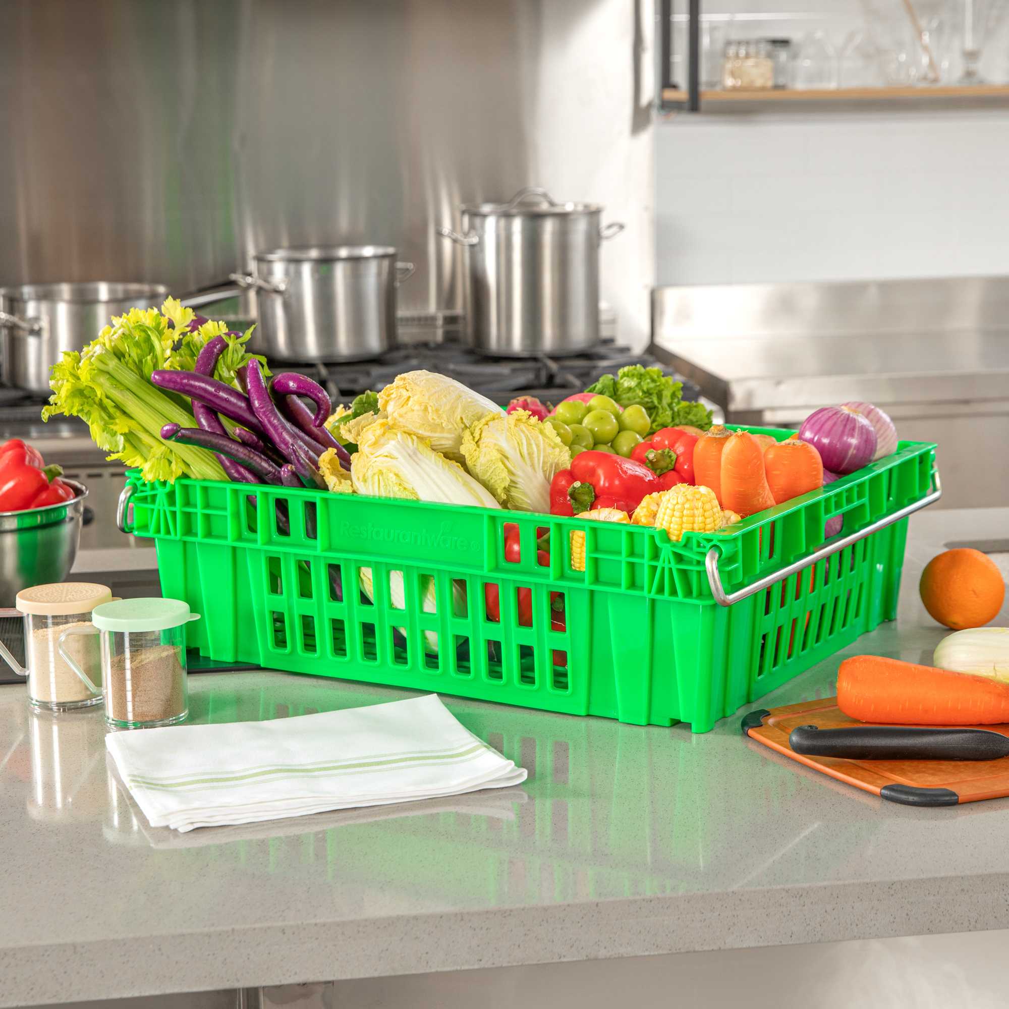 Met Lux Green Chill Tray - 23 3/4" x 19 3/4" x 7" - 1 count box