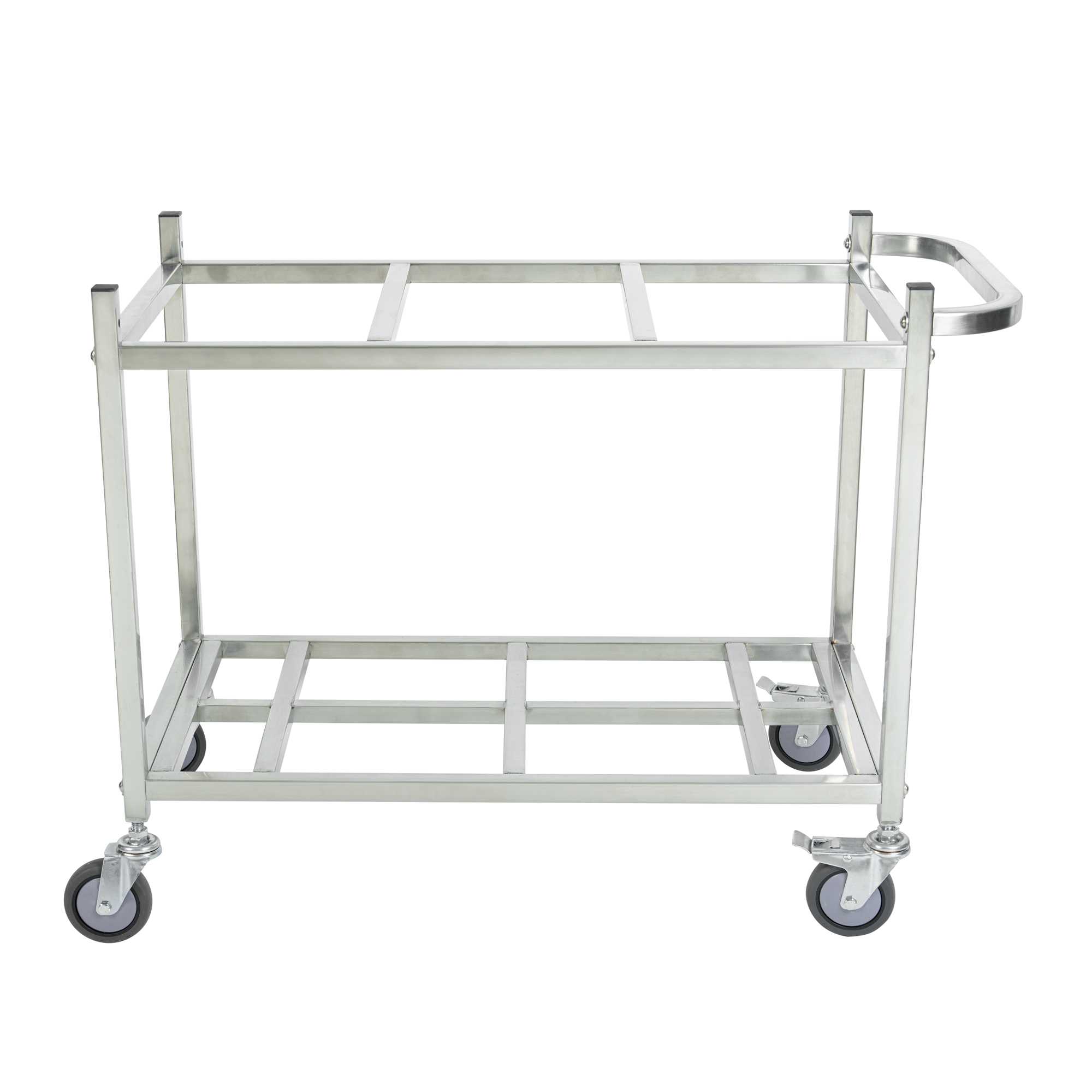 Met Lux Stainless Steel Triple Ingredient Bin Cart - Fits Three 10-Gallon Bins - 36 1/2" x 17" x 28 3/4" - 1 count box