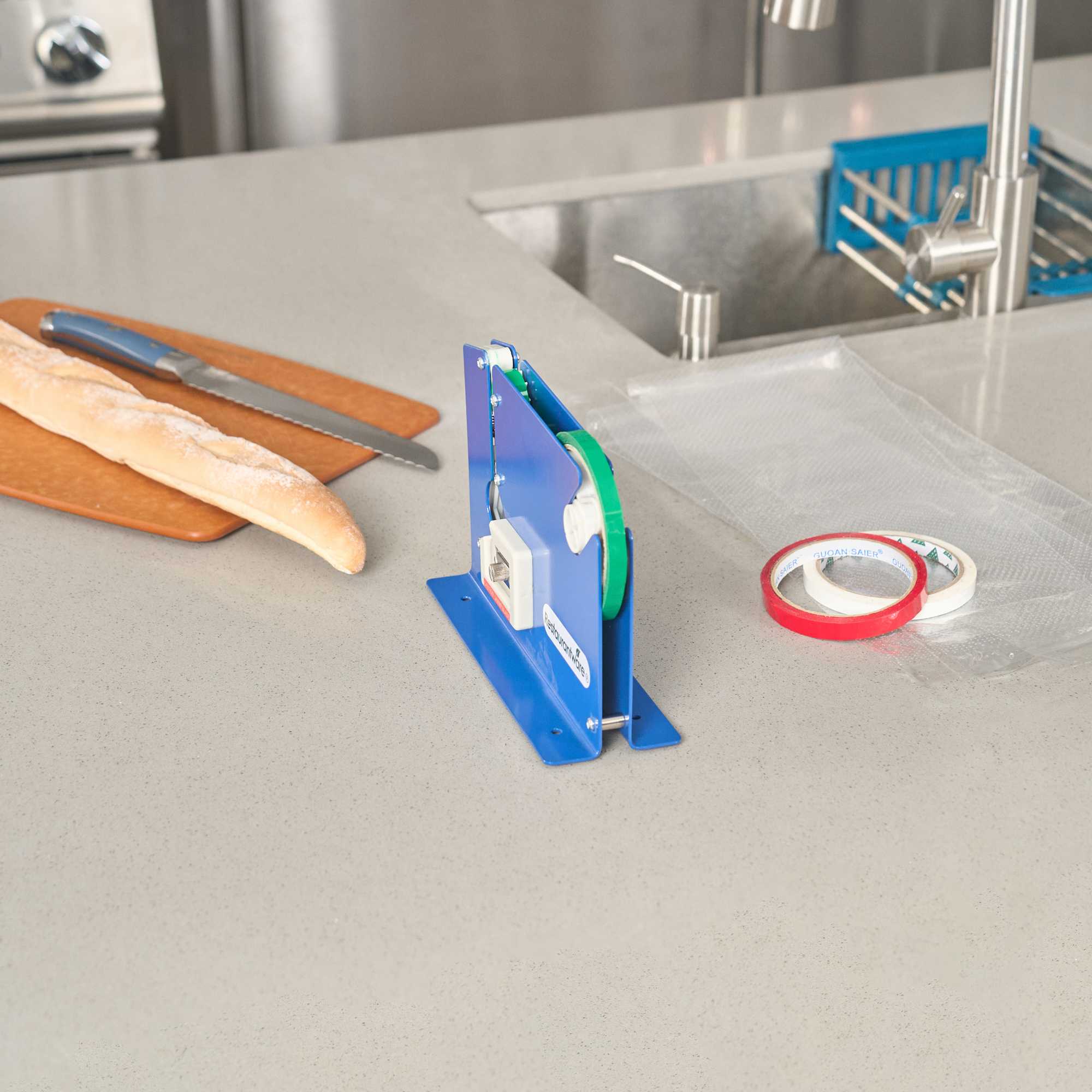 Handy Tek Poly Bag Sealer Tape Dispenser - 8 1/2" x 3" x 6" - 10 count box