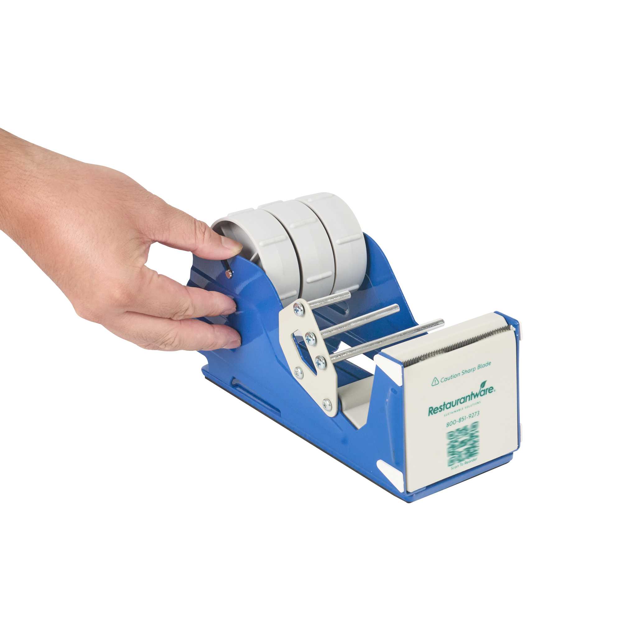 Handy Tek Manual Multi-Roll Tape and Label Dispenser - 3" Working Width - 9 1/2" x 4" x 5 1/4" - 6 count box