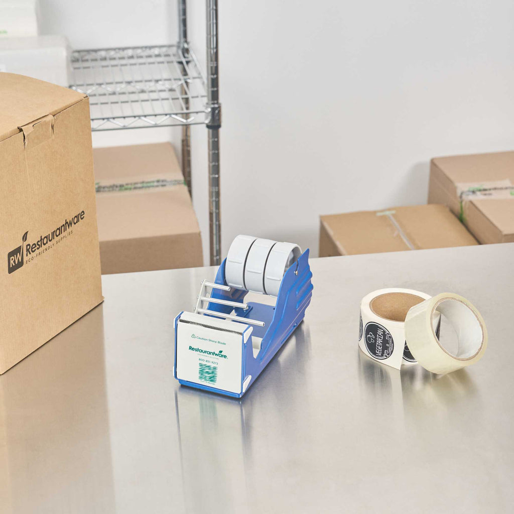 Handy Tek Manual Multi-Roll Tape and Label Dispenser - 3" Working Width - 9 1/2" x 4" x 5 1/4" - 6 count box