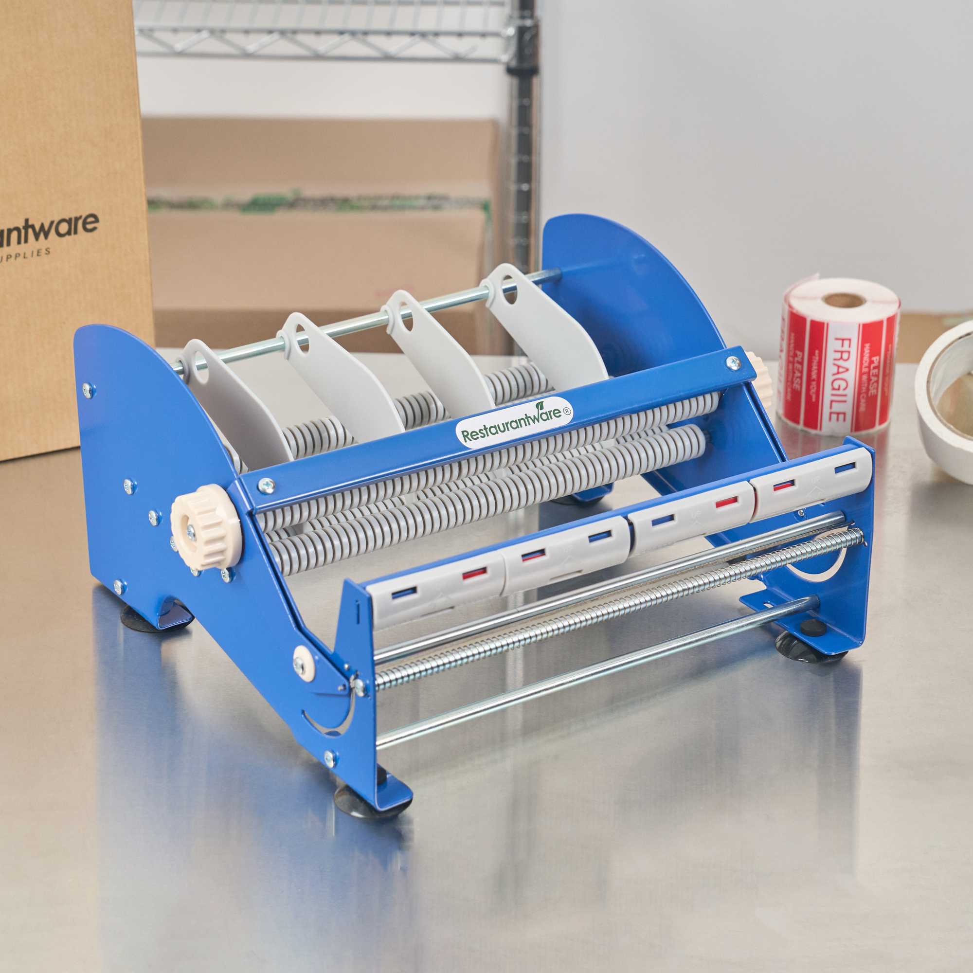 Handy Tek Manual Multi-Roll Tape and Label Dispenser - 12" Working Width - 14 1/2" x 13 1/2" x 7" - 1 count box