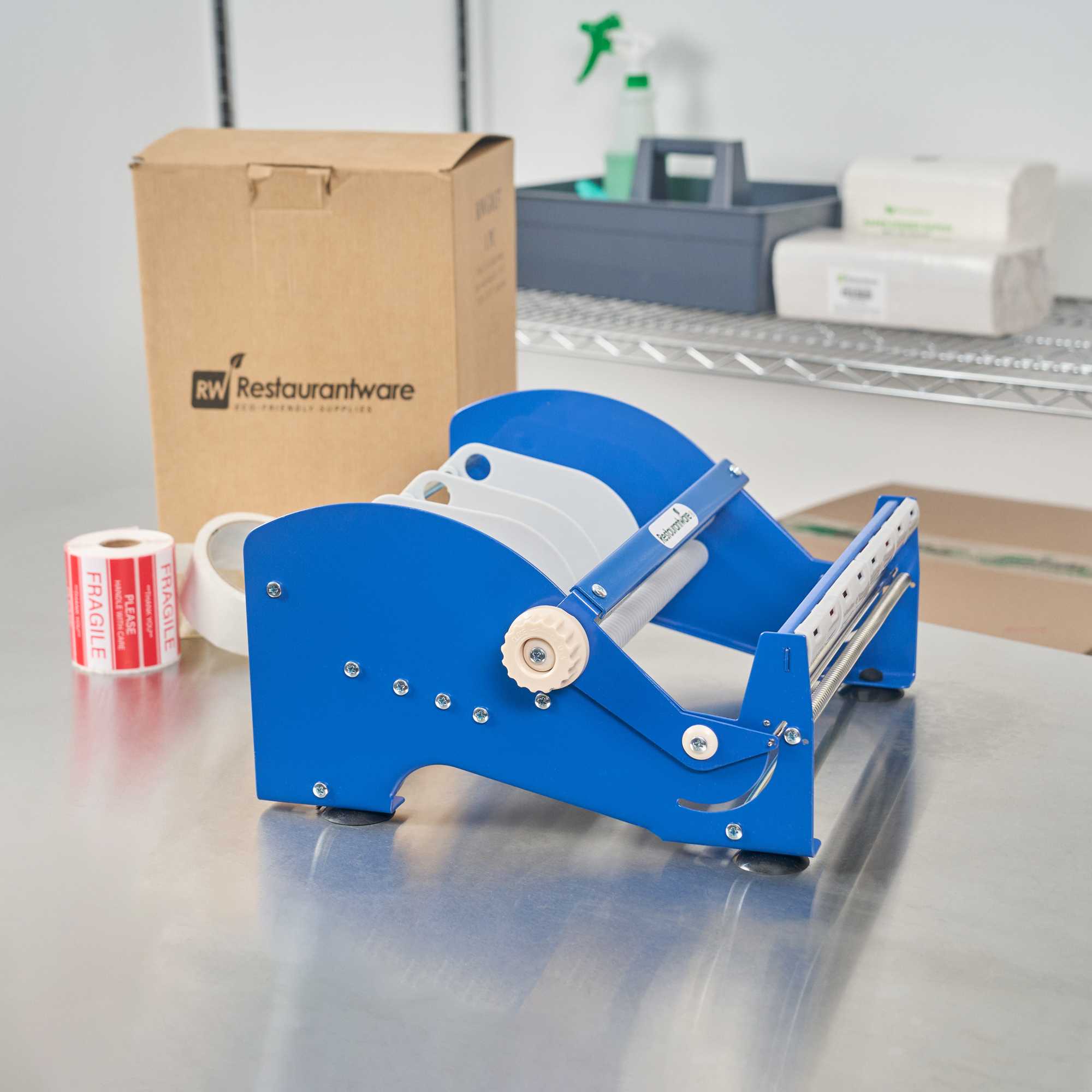 Handy Tek Manual Multi-Roll Tape and Label Dispenser - 12" Working Width - 14 1/2" x 13 1/2" x 7" - 1 count box