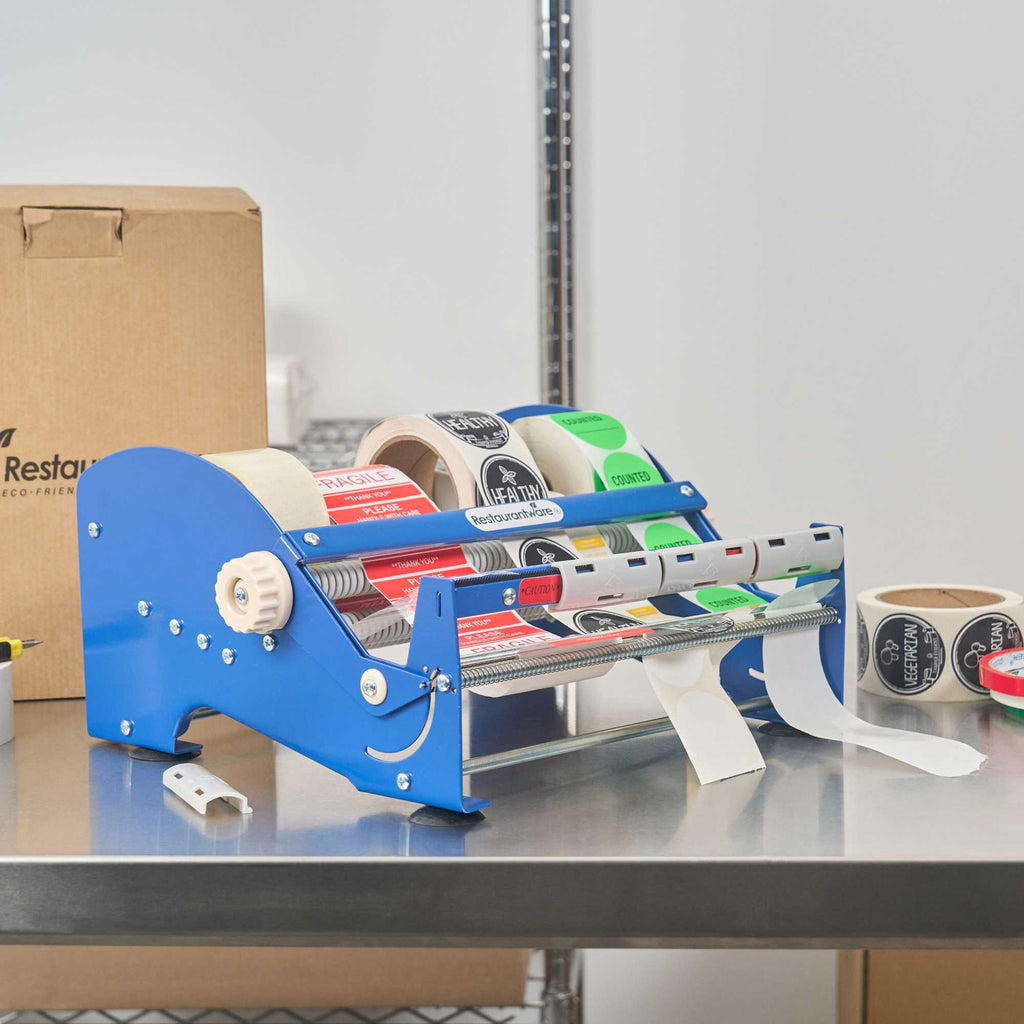 Handy Tek Manual Multi-Roll Tape and Label Dispenser - 12" Working Width - 14 1/2" x 13 1/2" x 7" - 1 count box