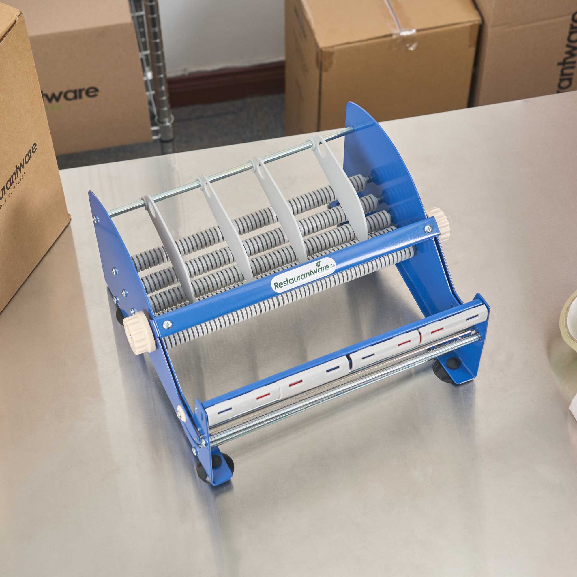 Handy Tek Manual Multi-Roll Tape and Label Dispenser - 12" Working Width - 14 1/2" x 13 1/2" x 7" - 3 count box
