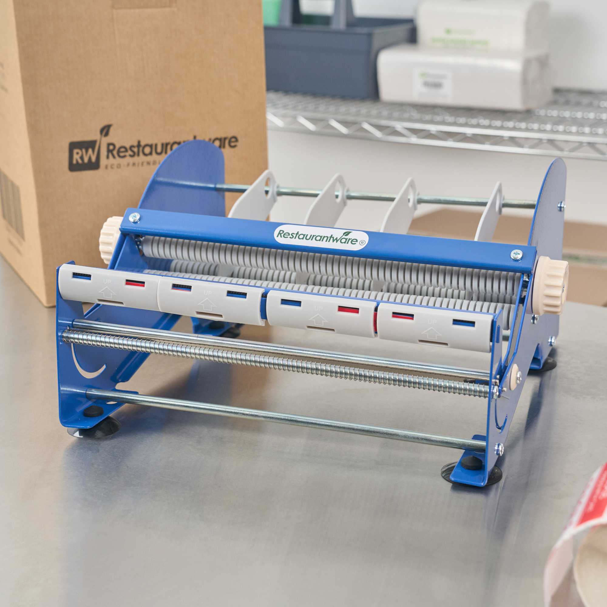 Handy Tek Manual Multi-Roll Tape and Label Dispenser - 12" Working Width - 14 1/2" x 13 1/2" x 7" - 3 count box