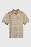 Racket Club Buttonless Crochet Polo