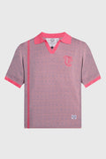 Racket Club Buttonless Crochet Polo