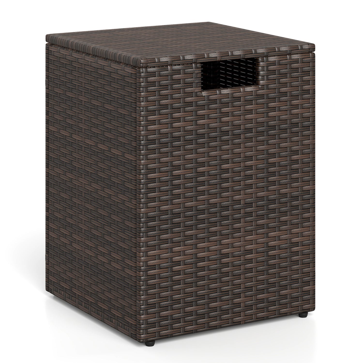 Rattan Propane Tank Cover Patio Hideaway Tank Side Table