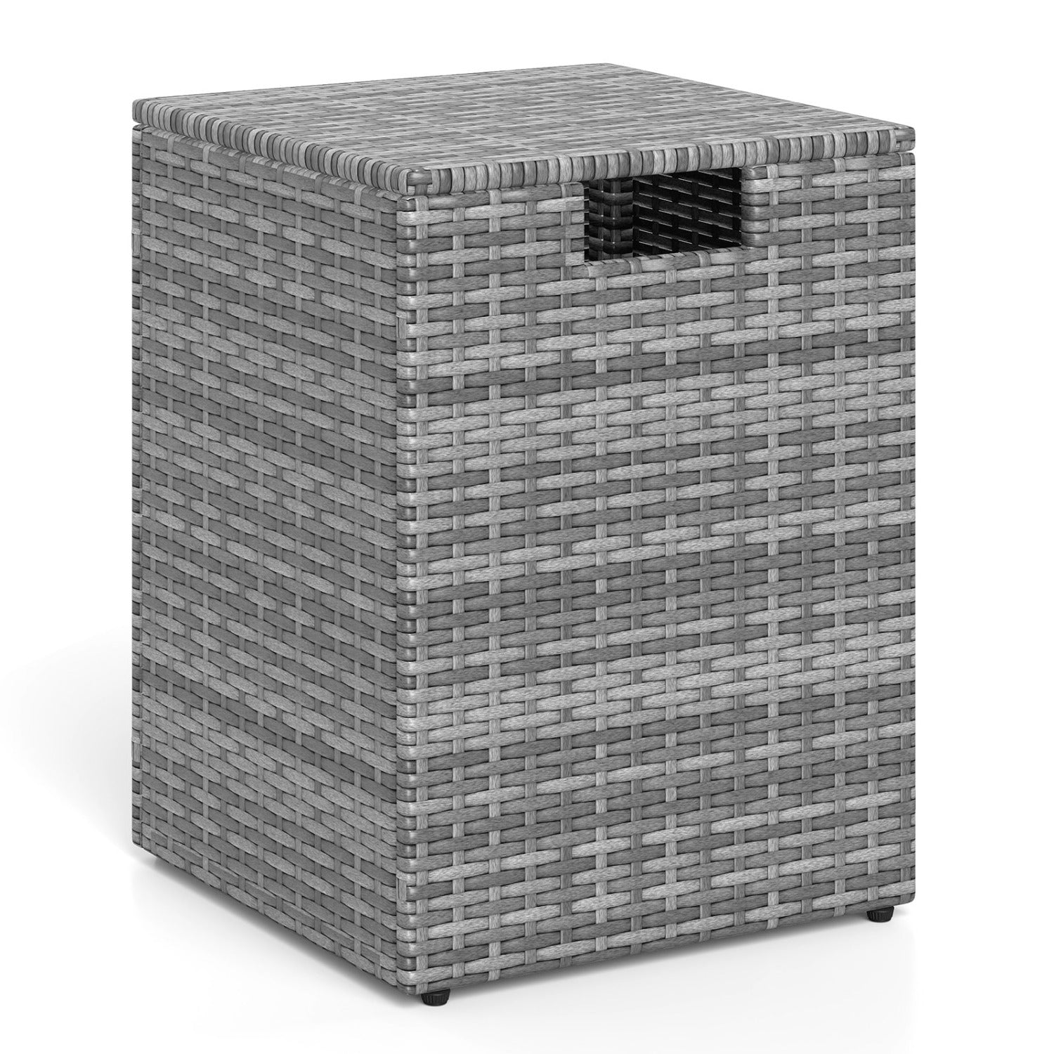 Rattan Propane Tank Cover Patio Hideaway Tank Side Table