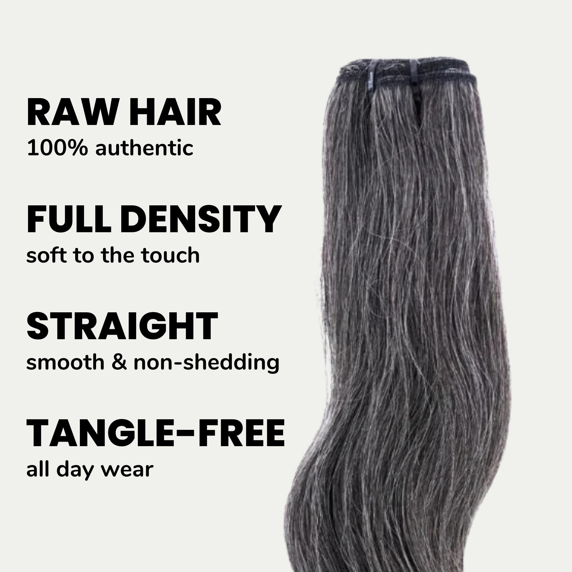 Raw Vietnamese Natural Gray 100% Human Hair Bundles