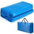 Rectangle Swimming Pool Cover 12-MIL Heat Retaining Pool Solar Blanket with Carrying Bag