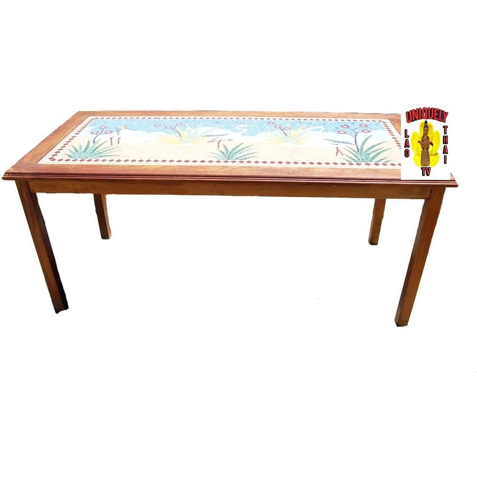 Coffee Table Mosaic Tile Inlay  33" x 60" Top