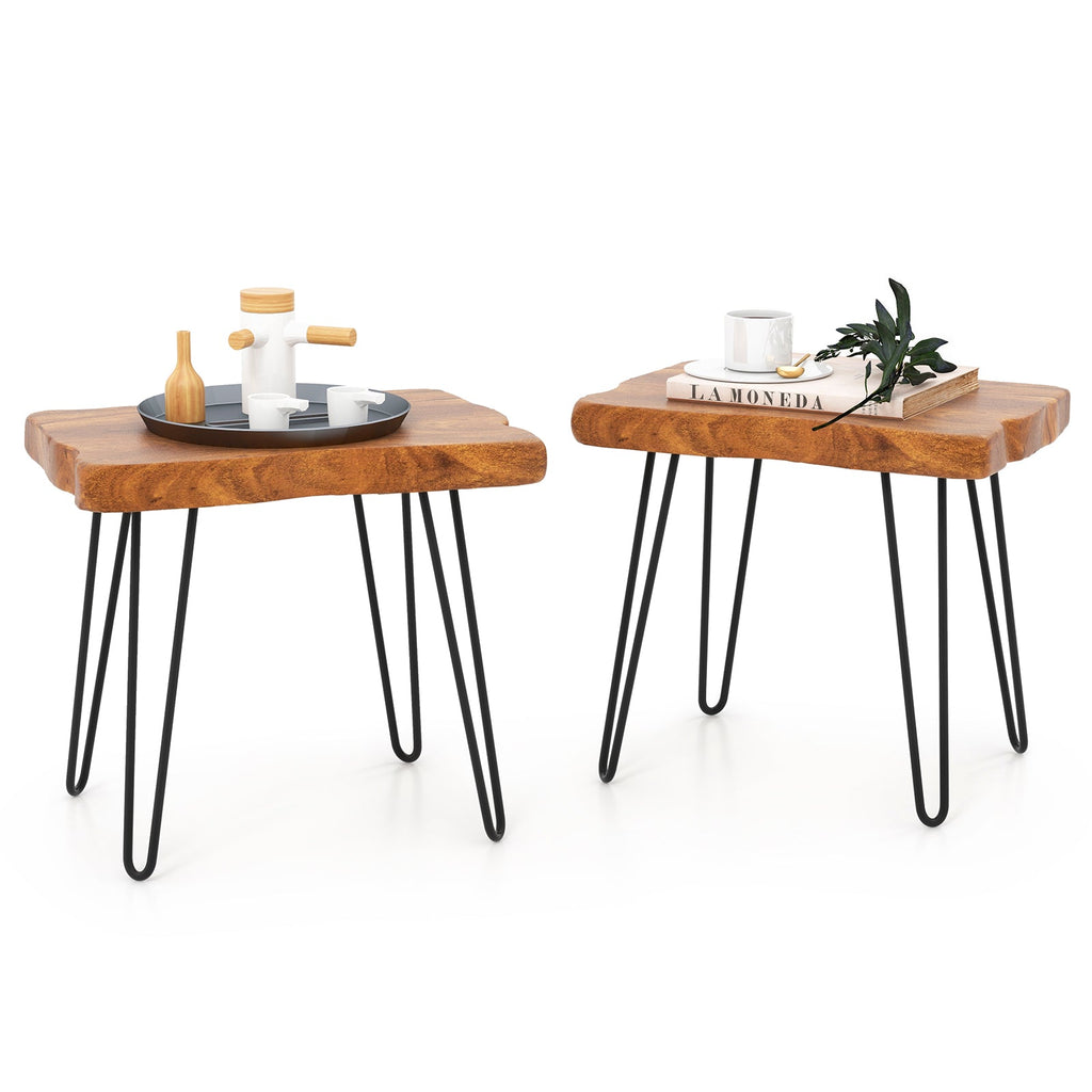Rectangular Reclaimed Recycled Indonesia Teak Wood End Table