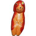 Red Dog Sitting Down Smiling