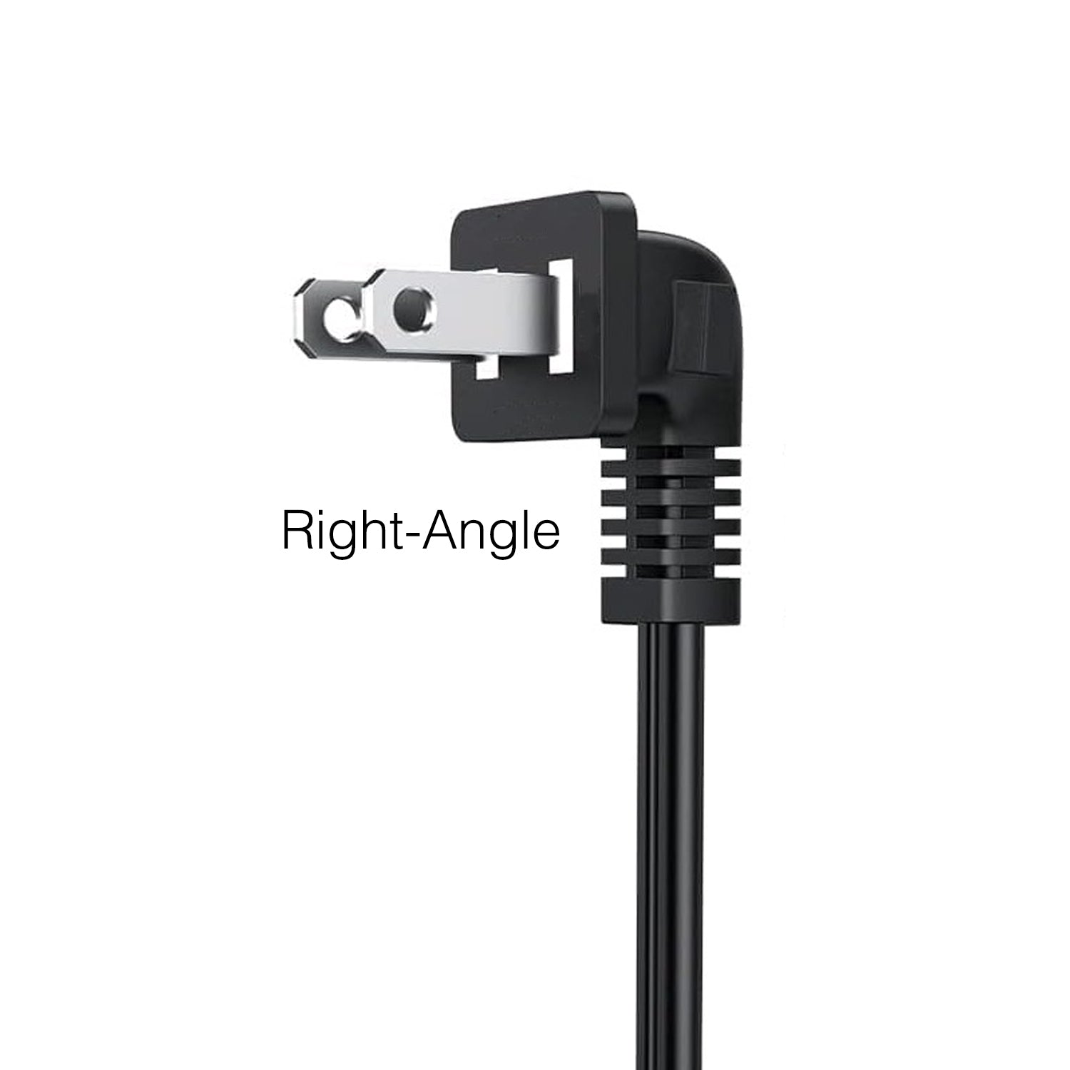 Samsung 3903-000985 AC TV Power Cable | Right Angle 2 prong to Right Angle C7 (Figure 8) | 6 foot - 3903-000985